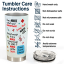 Nurse, Gift For Women, Gift For Men, Gift For Yourself, Happy, Top Market - 3D Effect World's Best Nurse - Personalized Tumbler