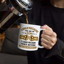 Gift For Son,Gift For Children,Humorous,Custom Text - 3D Inflated Effect I Smile Because You're My Son Hand Punch - Personalized White Edge-to-Edge Mug