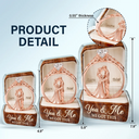 Gift For Couples, Gift For Women, Gift For Men, Love, Top Market - 3D Inflated Effect Printed Wedding Couple From Our First Kiss - Personalized Custom Shaped Acrylic Plaque