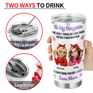 Gift For Daughter,Mom - Daughters (Adult),Happy,New Mom,Gift For Women,Top Market - 3D Inflated Printed The Only Thing Better Than Being Your Mother - Personalized Tumbler
