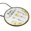 Gift For Women, Gift For Mother, Gift For Grandma, Love - 3D Metal Effect Birth Month Flowers Grandmas Moms Garden - Personalized Stained Glass Window Hanging Suncatcher