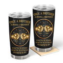Gift For Brothers,Gift For Sibling,Cousin,Gift For Men,Happy - 3D Metal Effect Once A Brother Always A Brother - Personalized Tumbler