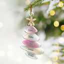 Gift For Couples,Gift For Husband,Gift For Wife,Gift For Boyfriend,Gift For Girlfriend,Parents,Gift For Mother,Gift For Grandpa,Gift For Father,Gift For Grandma,Family,Gift For Sibling,Gift For Sisters,Gift For Brothers,Gift For Bestie,Gifts For Colleagues,Christmas,Love - 3D Sea Glass Christmas Tree - Personalized Custom Shaped Acrylic Ornament