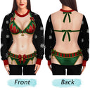 Christmas,Humorous,Gift For Yourself,Gift For Women,Icon - 3D Sexy Body Christmas - Personalized Unisex Ugly Sweater
