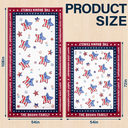 Family,America 250th,Independence Day,Happy - 4th Of July Stars Family Members - Personalized Tablecloth
