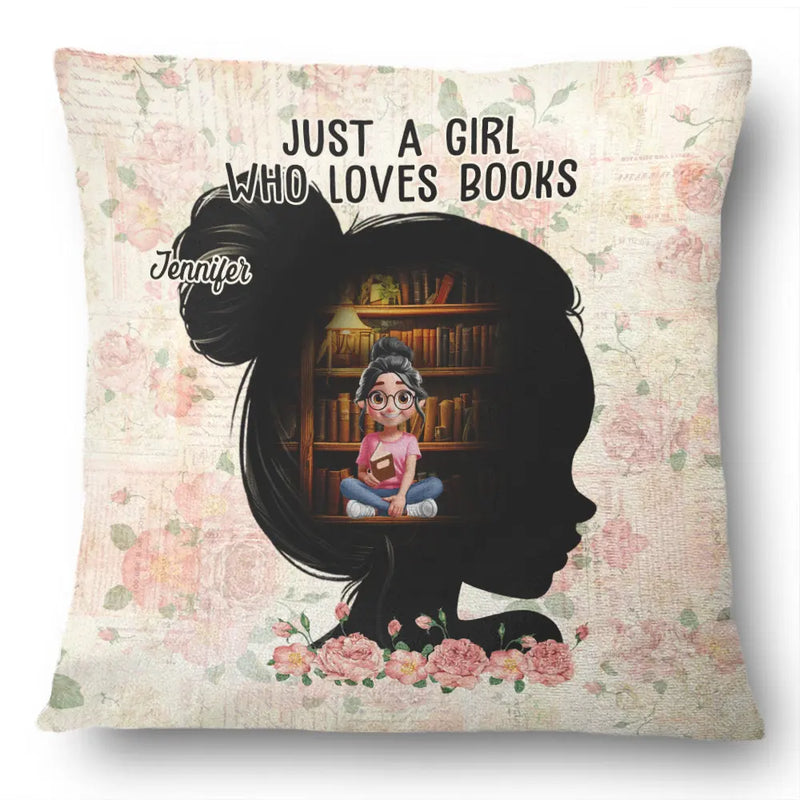 Reading, Gift For Yourself, Happy - A Girl Who Loves Books Lose Her Mind Find Her Soul - Personalized Pillow