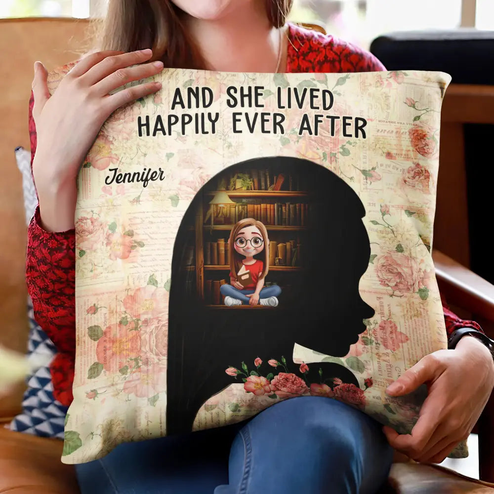 Reading, Gift For Yourself, Happy - A Girl Who Loves Books Lose Her Mind Find Her Soul - Personalized Pillow