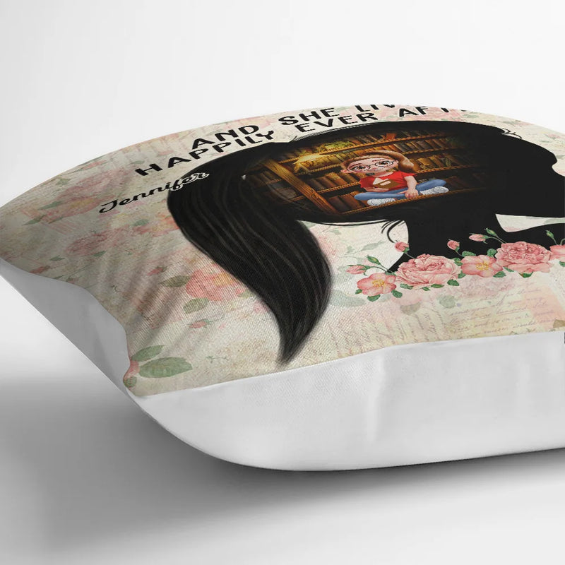 Reading, Gift For Yourself, Happy - A Girl Who Loves Books Lose Her Mind Find Her Soul - Personalized Pillow