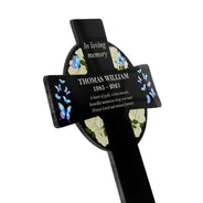 A Heart Of Gold - Memorial Gift - Personalized Custom Cross Acrylic Plaque Stake