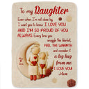 Grandma - Grandkids,Gift For Grandkids,Mom - Children,Love,Top Marke - A Big Hug From Mom Grandma - Personalized Fleece Blanket, Sherpa Blanket