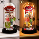 Mom - Daughters (Adult),Mom - Daughters (Young),Gift For Mother,Love - A Bond That Can't Be Broken Mom And Daughter - Personalized Everlasting Rose Dome Lamp