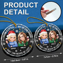 Happy, Cousin, Family, Gift For Sibling, Gift For Brothers, Gift For Sisters, Christmas - A Cousin Is A Little Bit Of Childhood 3D Effect - Personalized Circle Glass Ornament