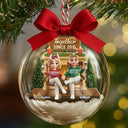 Gift For Couples,Christmas,Love,Old Couples - Together Since - Personalized 3D Acrylic Ball Ornament