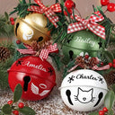 Christmas, Family, Happy - Christmas Bell With Name - Personalized Jingle Bell Ornament-AH1172ELE3585