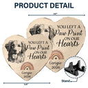 Love,Cat Lovers,Pet Lovers,Dog Lovers,Memorial - Custom Photo Pencil Sketch I Crossed The Rainbow Bridge Knowing I Was Loved - Personalized Heart Memorial Garden Stone