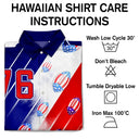 No Custom, America 250th, Independence Day - America 250th Number 76 American Football - Hawaiian Shirt