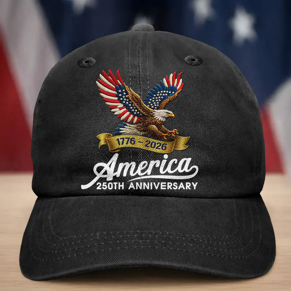 Celebrate 250 Years Of America Eagle - Vintage Washed Denim Cap