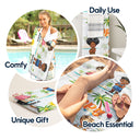 Nana Papa Mom Daddy - Loving Gift For Mother, Father, Grandma, Grandpa - Personalized Custom Beach Towel