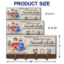 Hope You Like Animals And Kids - Home Decor Gift For Family, Husband, Wife, Couple - Personalized Wood Key Holder