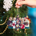Custom Photo Funny Grandkids - Christmas Gift For Grandma, Grandpa, Grandparents - Personalized Acrylic Photo Ornament