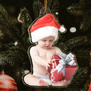Custom Photo Funny Grandkids - Christmas Gift For Grandma, Grandpa, Grandparents - Personalized Acrylic Photo Ornament