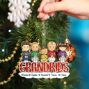Christmas Grandkids Nana Papa Mommy Dad - Loving Gift For Grandpa, Grandma, Grandparents - Personalized Cutout Acrylic Ornament