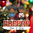 Christmas Grandkids Nana Papa Mommy Dad - Loving Gift For Grandpa, Grandma, Grandparents - Personalized Cutout Acrylic Ornament