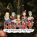 All Family - Christmas Gift For Siblings, Parents, Kids, Pet Lovers - Personalized Cutout Acrylic Ornament