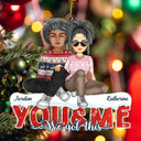 You & Me We Got This - Christmas Gifts For Couples, Husband, Wife - Personalized Cutout Acrylic Ornament