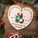 Of All The Weird Things - Christmas Gift For Besties, Friends - Personalized Custom Shaped Wooden Ornament