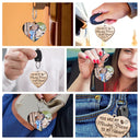 Custom Photo You Are My Missing Piece To My Heart - Anniversary Gift For Couples - Personalized Wooden Keychain