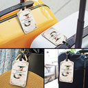 Monogram Floral - Birthday Gift For Her, Vacation Lovers - Personalized Luggage Tag