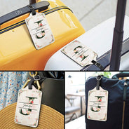 Monogram Floral - Birthday Gift For Her, Vacation Lovers - Personalized Luggage Tag