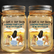 In My Darkest Hour I Found Your Paw - Gift For Dog Lovers, Dog Mom - Personalized Mason Jar Light