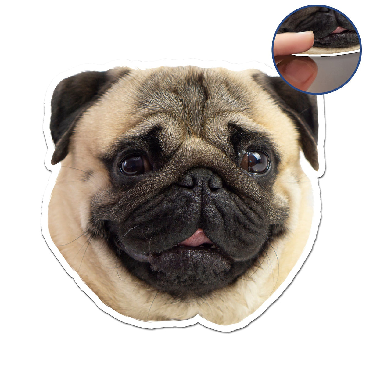 Custom Photo Funny Face Kids Pet - Gift For Parents, Grandparents, Pet Lovers - Personalized Magnet
