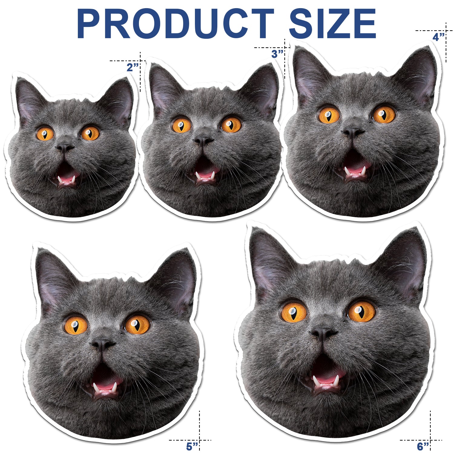 Custom Photo Funny Face Kids Pet - Gift For Parents, Grandparents, Pet Lovers - Personalized Magnet
