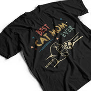 Best Dog Dad Ever Hand Punch Retro - Personalized T Shirt