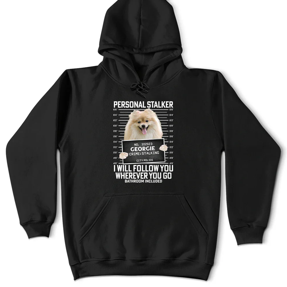 Custom Photo Funny Pet Follow Wherever You Go Bathroom Included - Personalized T Shirt