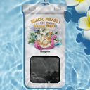 Beach Please I'm On Vacay Mode Chillin' Girl - Personalized Waterproof Phone Pouch