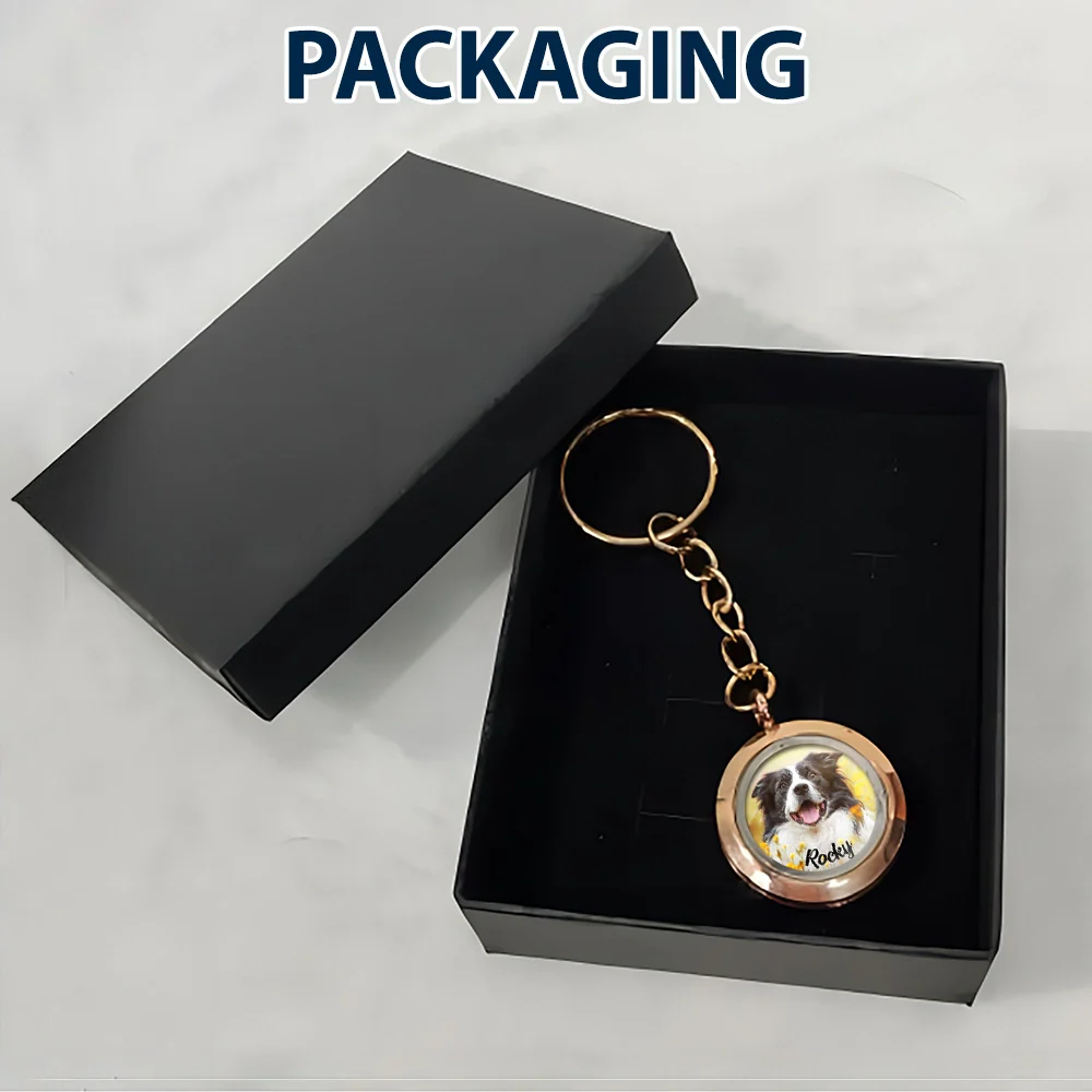 Custom Photo In Loving Memory Of My Beloved Dog, Cat, Family - Personalized Keepsake Keychain