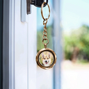 Custom Photo Your Wings Were Ready But My Heart Was Not Memorial Pet, Family - Personalized Keepsake Keychain