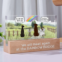 They Still Talk About You Pet Memorial - Personalized Rectangle LED Light