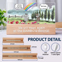 They Still Talk About You Pet Memorial - Personalized Rectangle LED Light
