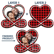 Gift For Couples - Custom Photo Drive Safe Husband Love From Wife - Personalized Custom Shaped Car Visor Clip