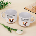 Dog Mom,Dog Lovers,Pet Lovers,Funny - Dogtrovert Who Prefers Spending Time With Dogs - Personalized Pottery Mug