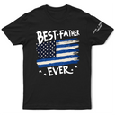 Gift For Father,Gift For Grandpa - Always Proud To Be Stars And Stripes Dad Papa With Names On Sleeves - Personalized T Shirt