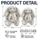 Gift For Daughter, Mom - Daughters (Adult), Happy - A Hug From Mom - Personalized Soft Toy Bunny