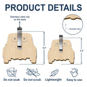 Gift For Bestie, Gift For Sisters, Love - A Journey Without An End 3D Effect Bestie Red Truck - Personalized Custom Shaped Car Visor Clip