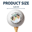 Custom Photo Puttin' Up With You - Gift For Golf Lover, Golfer, Husband, Couples - Personalized Golf Ball