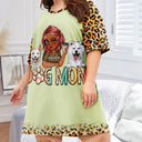Dog Mom - Funny Gift For Dog Lovers, Pet Lovers - Personalized Women's Sleep Tee